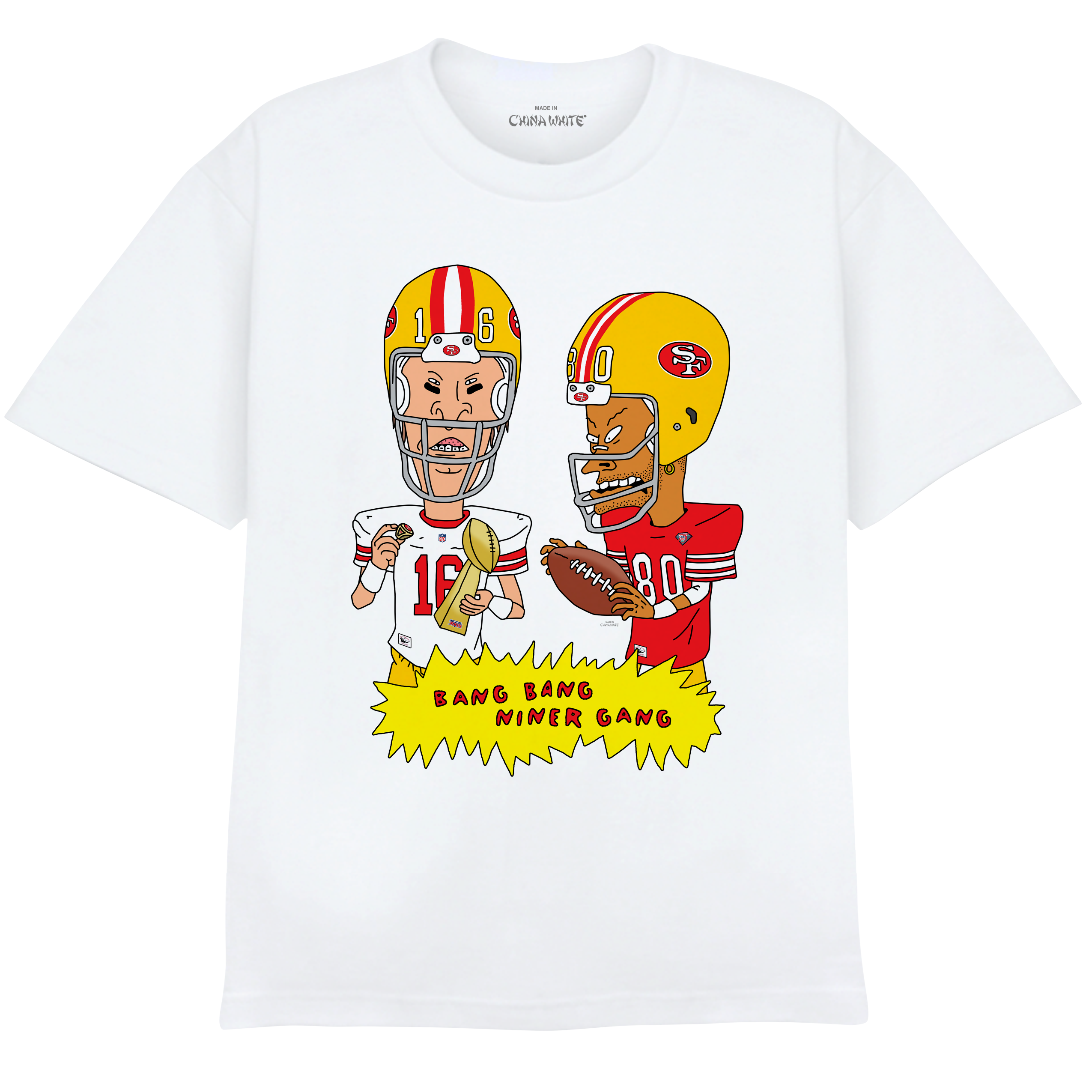 BEAVIS AND BUTTHEAD NINER GANG – Made In China White